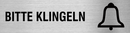Piktogramme Bitte Klingeln Edelstahl