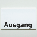 BESTSELLER-Ausgang-Praxisschild-Acrylglas-Folienaufkleber in 130 x 200 mm zum Kleben