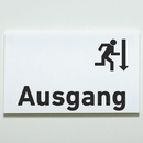 BESTSELLER-Ausgang-Praxisschild-Acrylglas-Folienaufkleber in 130 x 200 mm zum Kleben