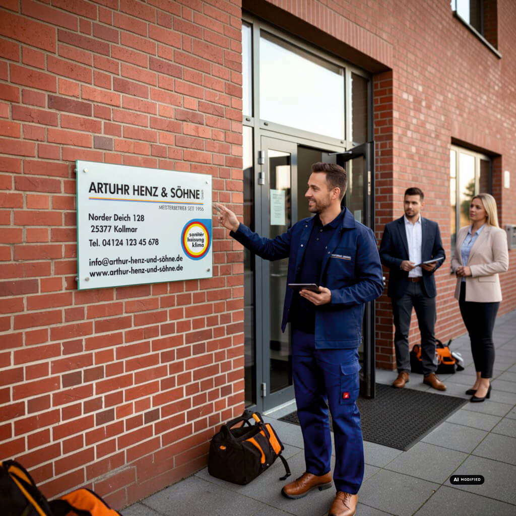 Firmenschilder Sanitär - Wir gestalten Ihr Außenschild!