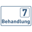 Behandlung 1-9-Praxisschilder-Acrylglas-Folienaufkleber in 130 x 200 mm zum Kleben