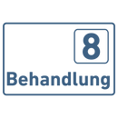 Behandlung 1-9-Praxisschilder-Acrylglas-Folienaufkleber in 130 x 200 mm zum Kleben