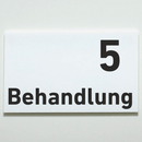 Behandlung 1-9-Praxisschilder-Acrylglas-Folienaufkleber in 130 x 200 mm zum Kleben