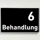 Behandlung 1-9-Praxisschilder-Acrylglas-Folienaufkleber in 130 x 200 mm zum Kleben