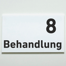 Behandlung 1-9-Praxisschilder-Acrylglas-Folienaufkleber in 130 x 200 mm zum Kleben