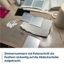 Türschilder Breitenburg für Ihr Büro - mit Folientextstreifen