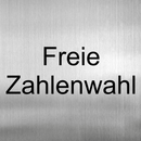 Piktogramm Freie Zahlenwahl Edelstahl