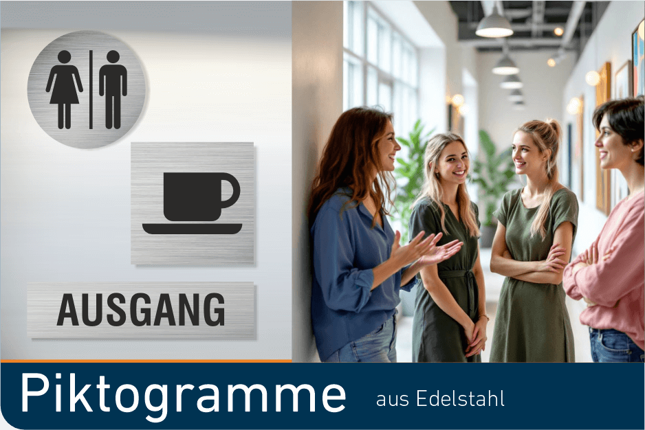 Piktogramme edelstahl