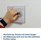 Montagesauger für Beschriftungswechsel