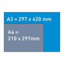 10 Blatt Papier für Türschild Größe A4 und A3