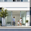 Praxisschilder für Außen in vielen Größen - aus 8 mm Glas mit 4 Haltern