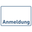 Schild für Ihre Praxis aus Acryl oder Folie Anmeldung mit und ohne Piktogramm