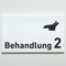 Praxisschild Acrylglas / Folienaufkleber Behandlung 1-9 Zahnarzt zum Kleben
