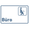 Praxisschild Acrylglas / Folienaufkleber Büro zum Kleben