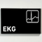 Praxisschild aus Acryl / Folie EKG zum Kleben