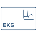 Praxisschild aus Acryl / Folie EKG zum Kleben