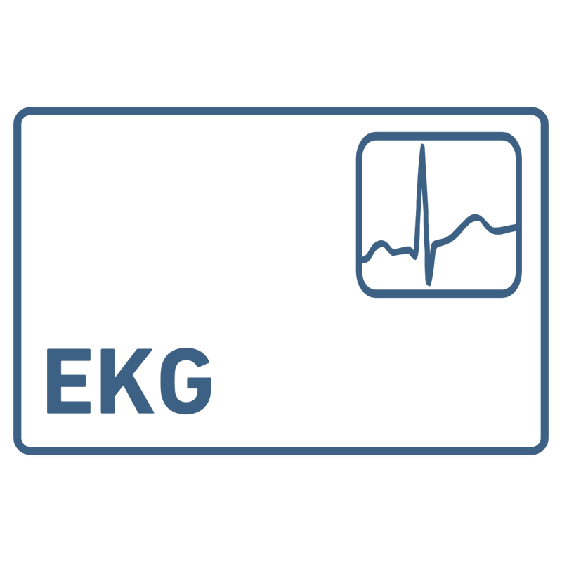 Praxisschild aus Acryl / Folie EKG zum Kleben