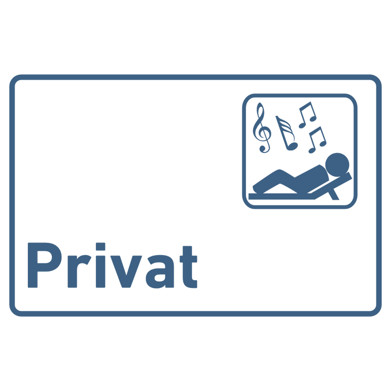 Praxisschild Acrylglas / Folienaufkleber Privat zum Kleben