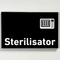 Schild für Ihre Praxis aus Acryl oder Folie Sterilisator zum Kleben