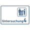 Praxisschild Acrylglas / Folienaufkleber Untersuchung 1-9 mit Piktogramm Tierarzt zum Kleben (Kopie)