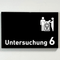 Praxisschild Acrylglas / Folienaufkleber Untersuchung 1-9 mit Piktogramm Tierarzt zum Kleben (Kopie)