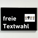 Praxisschild Acrylglas / Folie Freie Gestaltung zum Kleben