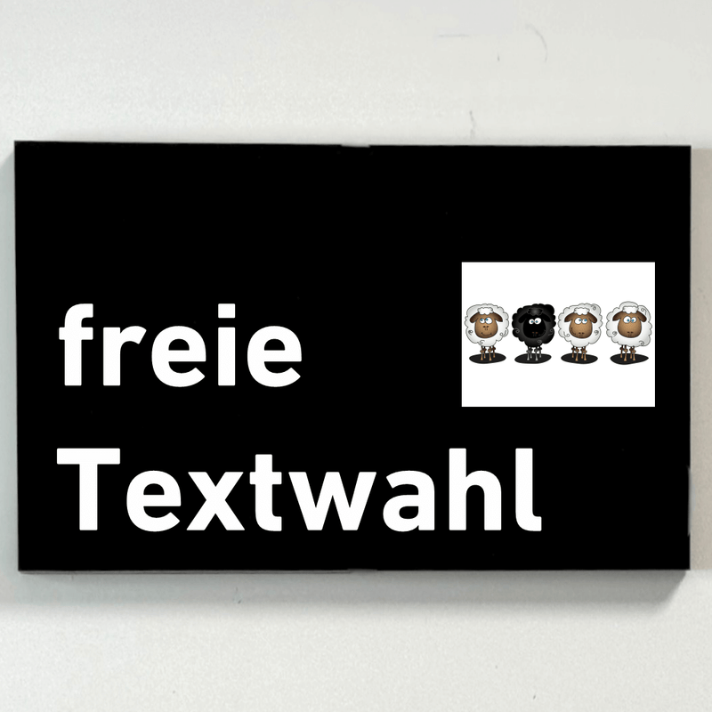 Praxisschild Acrylglas / Folie Freie Gestaltung zum Kleben