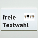 Praxisschild Acrylglas / Folie Freie Gestaltung zum Kleben