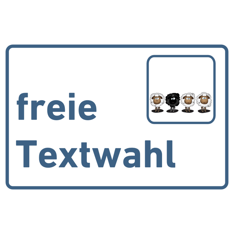 Praxisschild Acrylglas / Folie Freie Gestaltung zum Kleben