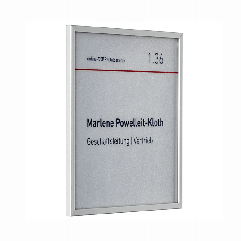 Türschild für Ihr Büro Mölln in 10 Größen mit Alu-Rahmen, Acrylabdeckung - Türschilder