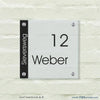 Namensschilder Weber personalisiert - 150x150 mm und 6 weitere Größen