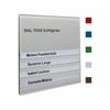 Türschild in 5 Größen - aus Acryl mit Nuten zum Selbstbeschriften - Türschilder Flensburg