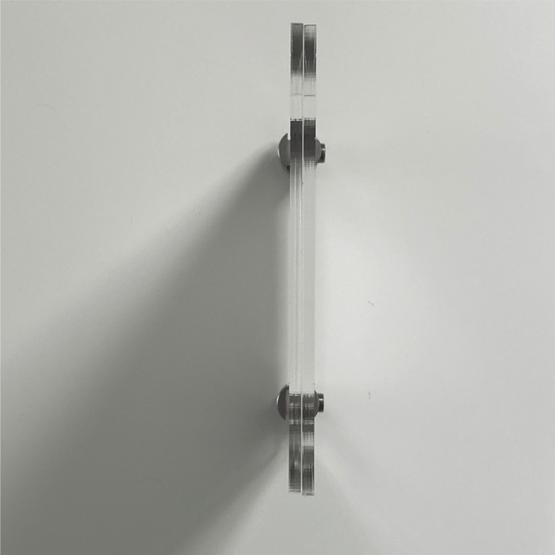 Türschilder Büro in 5 Größen aus Acrylglas mit Klemmhalter aus Edelstahl - Türschild Noer
