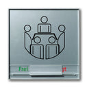 Türschilder Büro in 4 Größen - Schilderrahmen aus Aluminium - Türschild Kiel