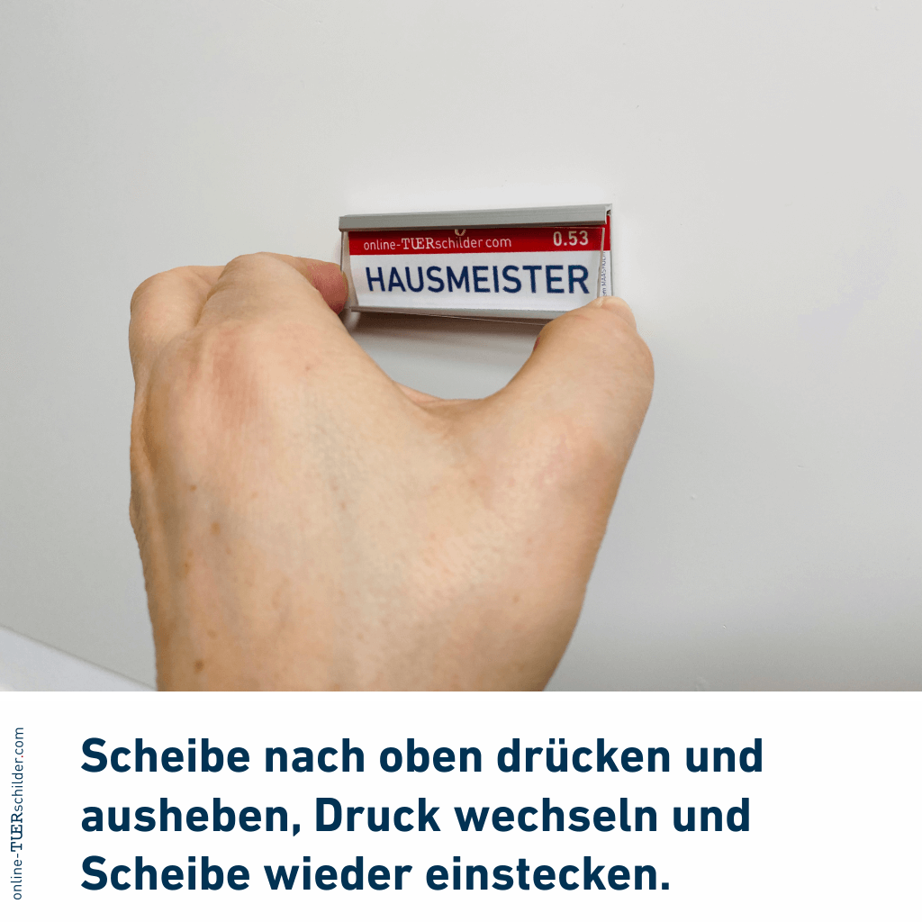 Türschild Maasholm in 9 Größen - Türschilder mit Alu Profil mit 2 mm Plexiglas