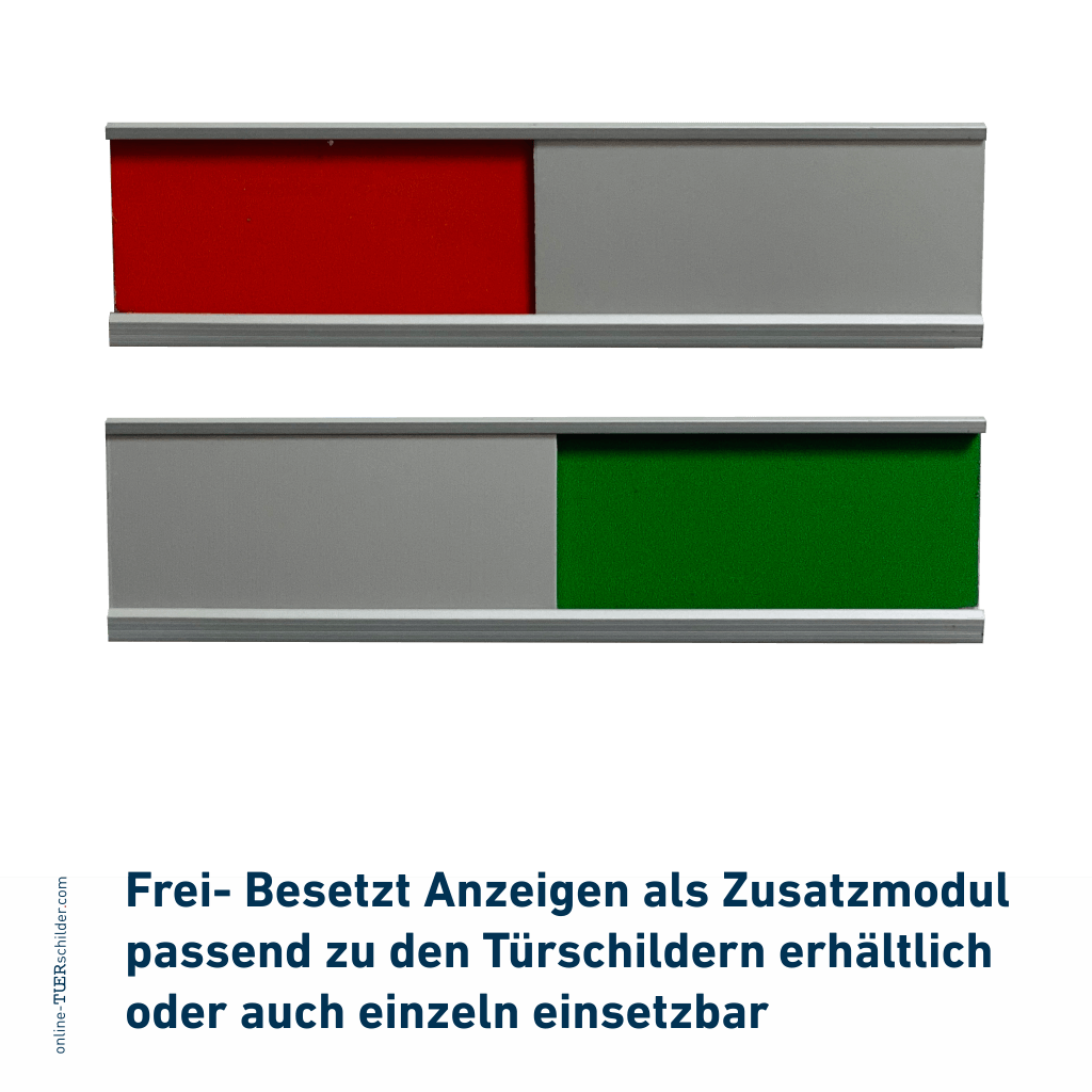 Türschild Maasholm in 9 Größen - Türschilder mit Alu Profil mit 2 mm Plexiglas