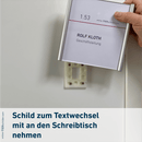 Montageschlüssel zum Lösen des Schildes von der Montageplatte