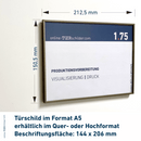 Türschilder Büro Mölln Bronze Line 15