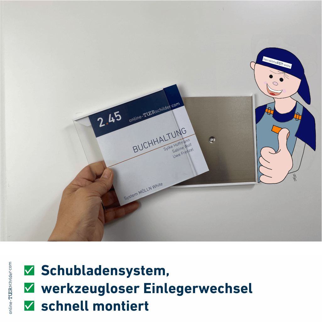 Türschilder Büro Mölln white 17