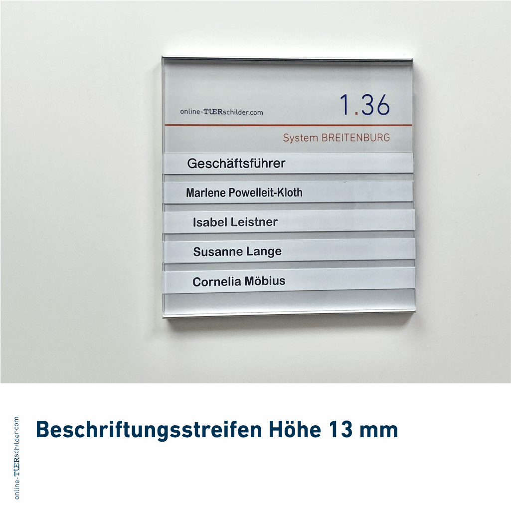 Türschilder Breitenburg 110
