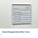 Türschilder Breitenburg für Ihr Büro - mit Folientextstreifen