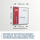 Türschild Büro in 19 Größen mit Alurahmen, Acrylglas - Fehmarn