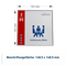 Türschild Büro in 19 Größen mit Alurahmen, Acrylglas - Fehmarn