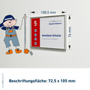 Türschild Büro in 19 Größen mit Alurahmen, Acrylglas - Fehmarn