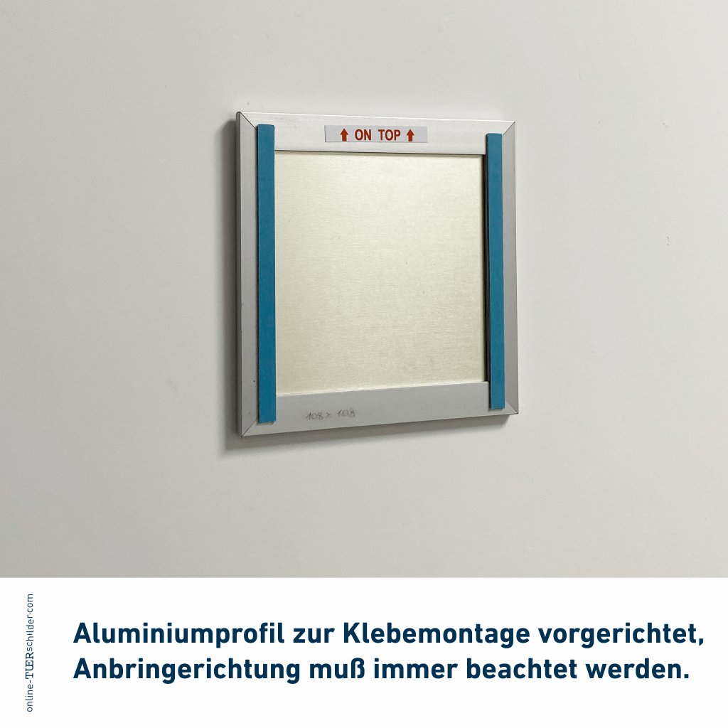 Türschild Büro Fehmarn in 19 Größen - Türschilder mit Alu Rahmen mit Acrylglas