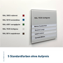 Türschilder Flensburg für Ihr Büro erhältlich in 5 Größen - aus Acryl mit Nuten zum Selbstbeschriften