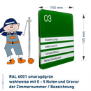 Türschilder Flensburg für Ihr Büro erhältlich in 5 Größen - aus Acryl mit Nuten zum Selbstbeschriften