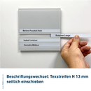 Türschilder Flensburg für Ihr Büro erhältlich in 5 Größen - aus Acryl mit Nuten zum Selbstbeschriften
