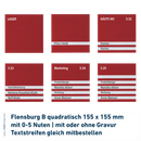 Türschilder Flensburg für Ihr Büro erhältlich in 5 Größen - aus Acryl mit Nuten zum Selbstbeschriften