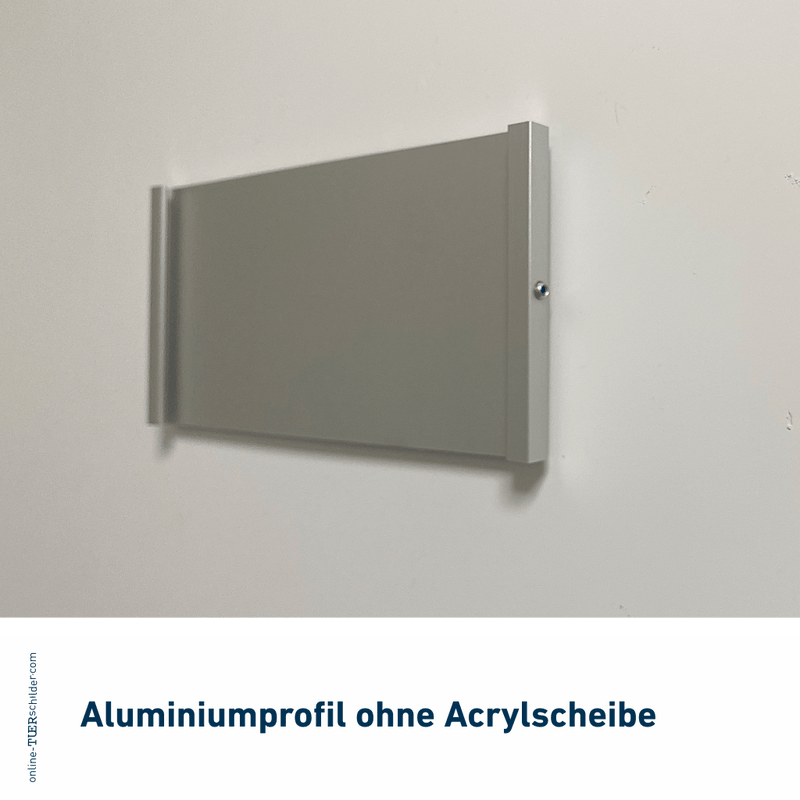 Türschild Büro in 9 Größen aus Alu-Stangenprofil, Acrylglas - Kappeln